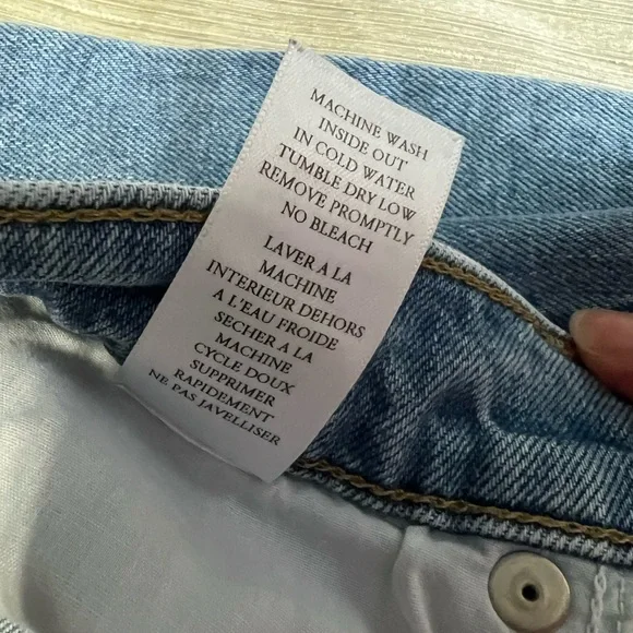 Frank & Eileen Monaghan Straight Leg Jeans – Distressed Raw Hem – 26 - Picture 12 of 12